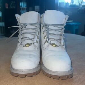 Waterproof Timberland Gray & Gold boot